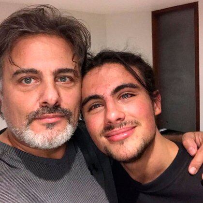 Marcelo con su hijo Demian