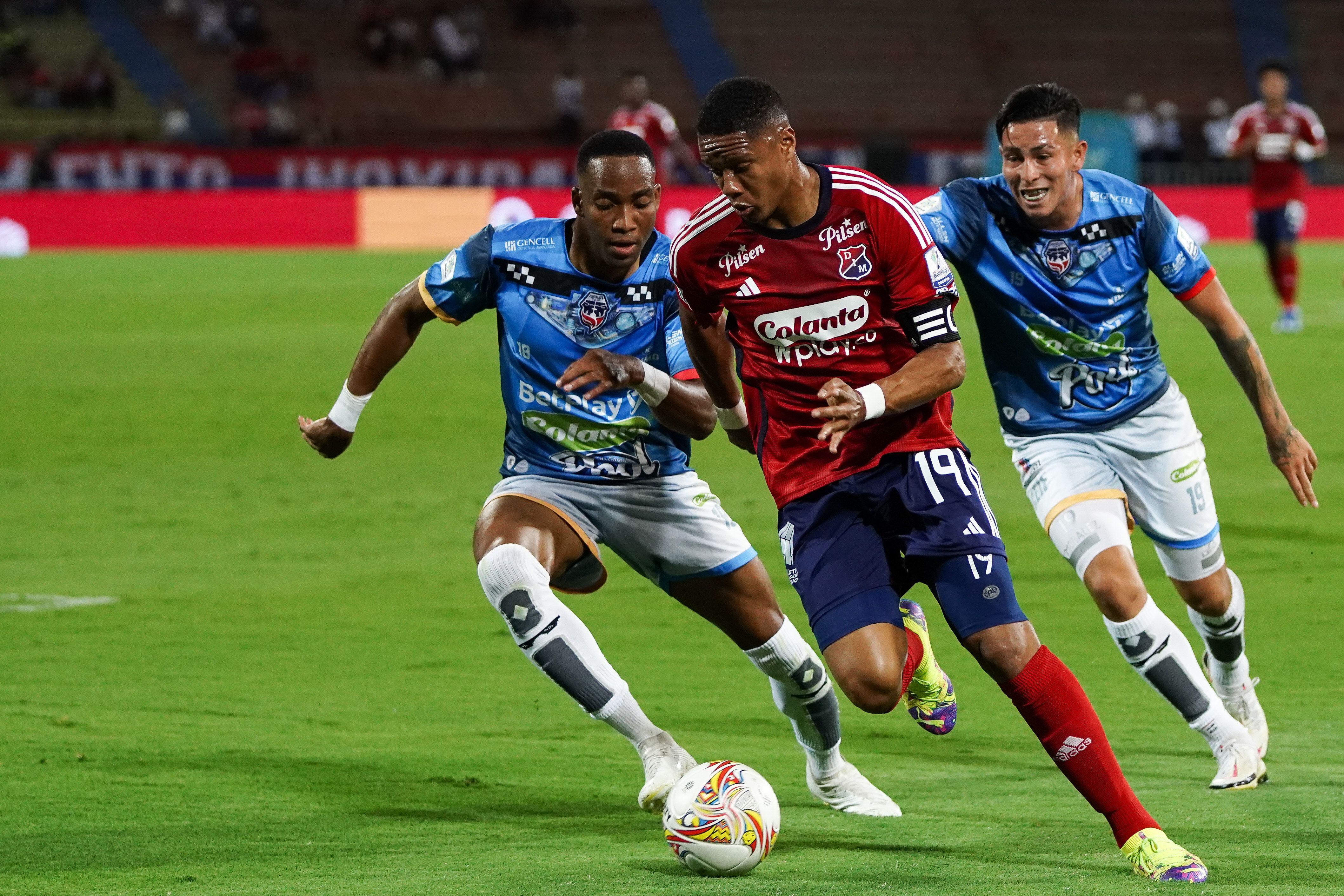 Yairo Moreno, figura del Independiente Medellín en el partido de la fecha 7 ante Fortaleza CEIF - crédito Colprensa