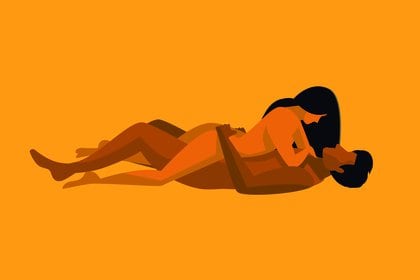 El coronasutra propone 7 posiciones sexuales para minimizar el riesgo de exposición al coronavirus. Una pose como ésta, por ejemplo, no estará recomendada (Shutterstock)
