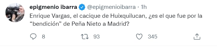 Epigmenio Ibarra tundió a Enrique Vargas en Twitter (Captura: @epigmenioibarra)