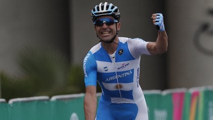 Maximiliano Richeze, un ciclista de reconocimiento internacional y que se coronó campeón en los Juegos Panamericanos de Lima 2019 (AP)