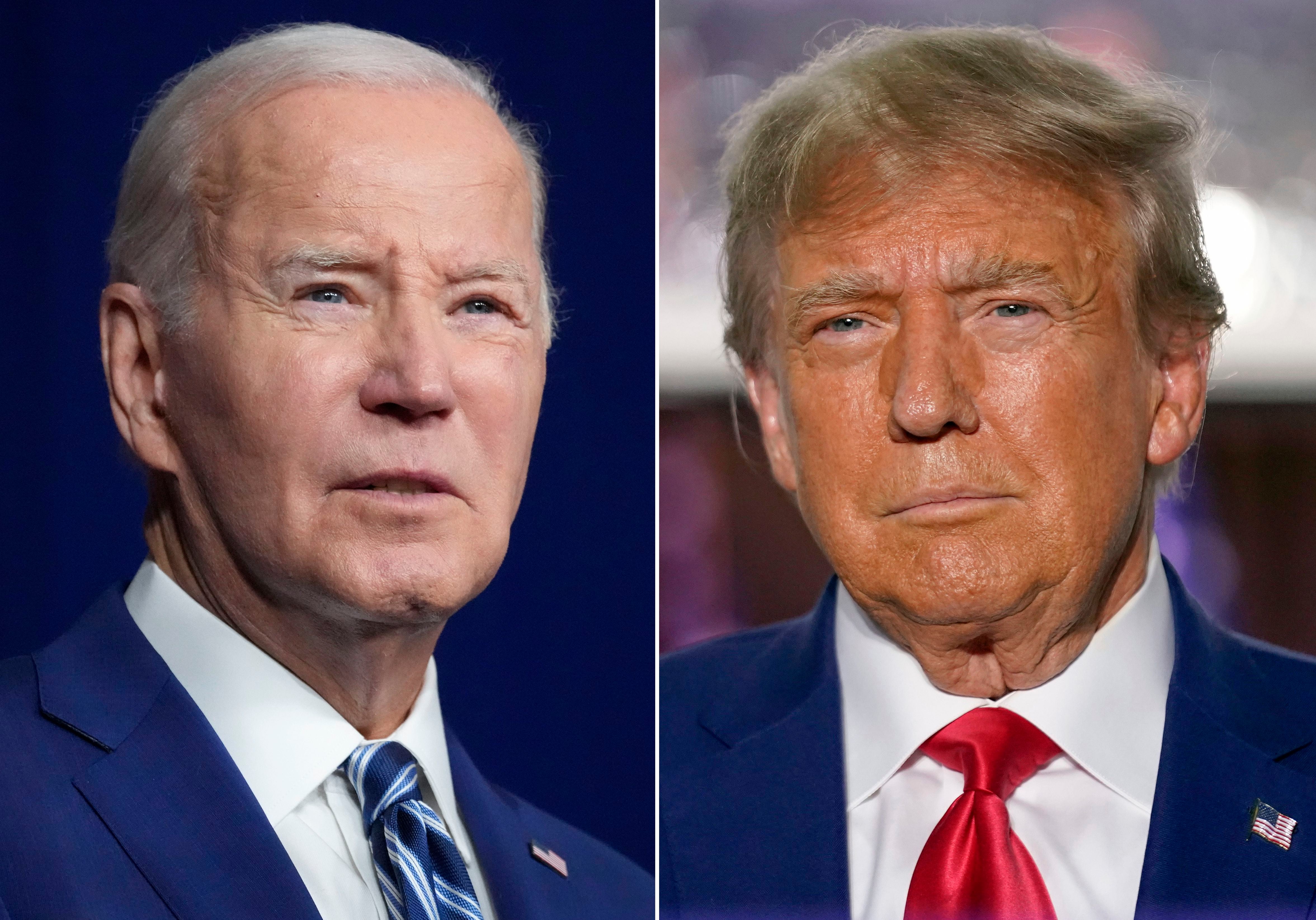 Biden y Trump, cada vez más cerca de asegurarse las nominaciones (AP)