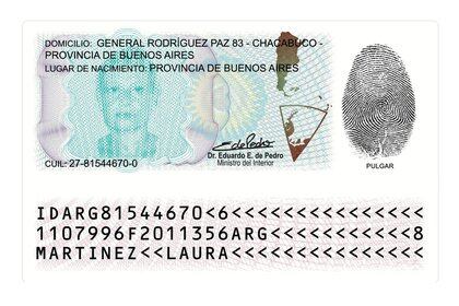 El reverso del nuevo DNI