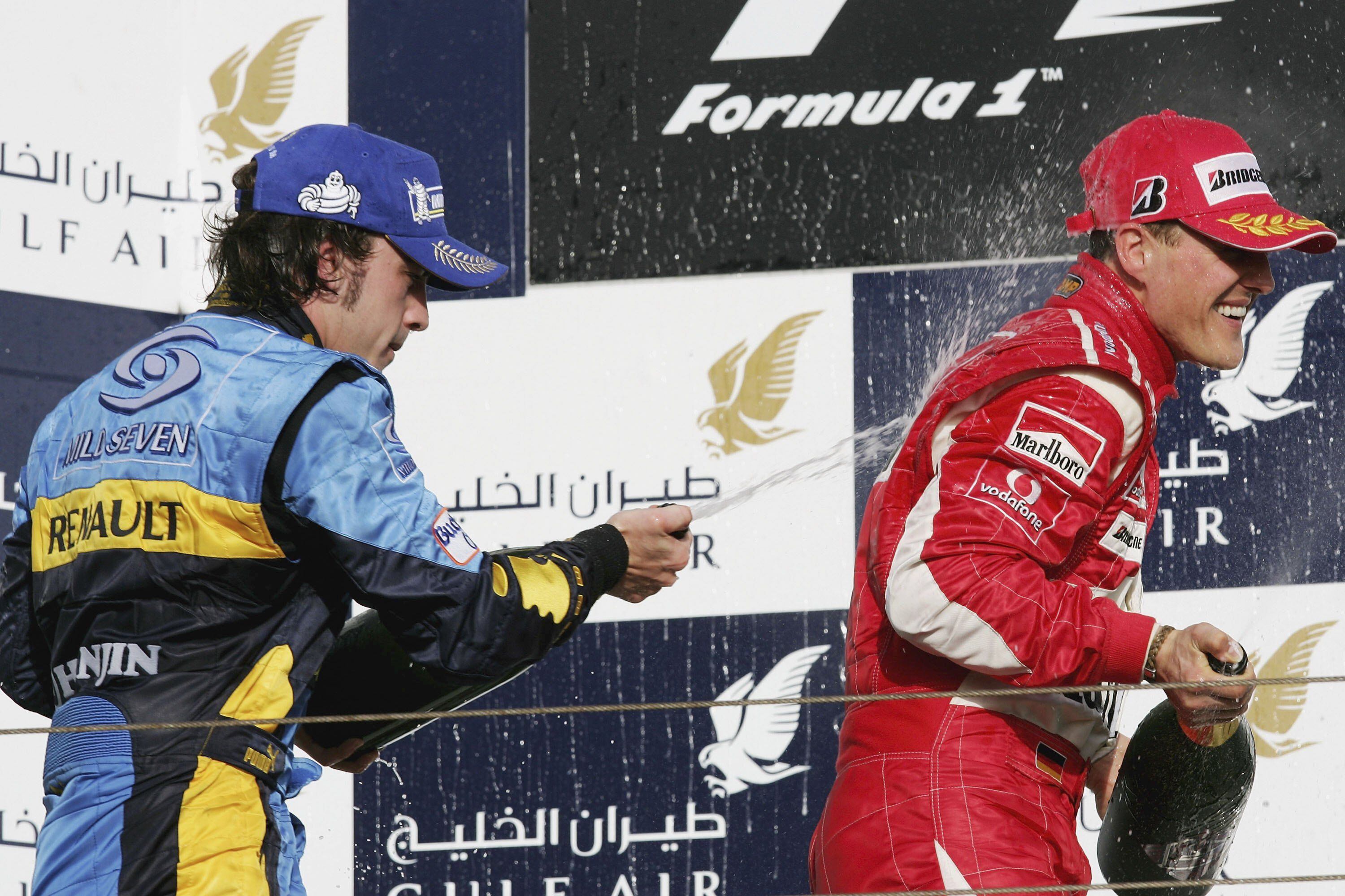 Podio del Gran Premio de Bahréin de Fórmula 1, el 12 de marzo de 2006