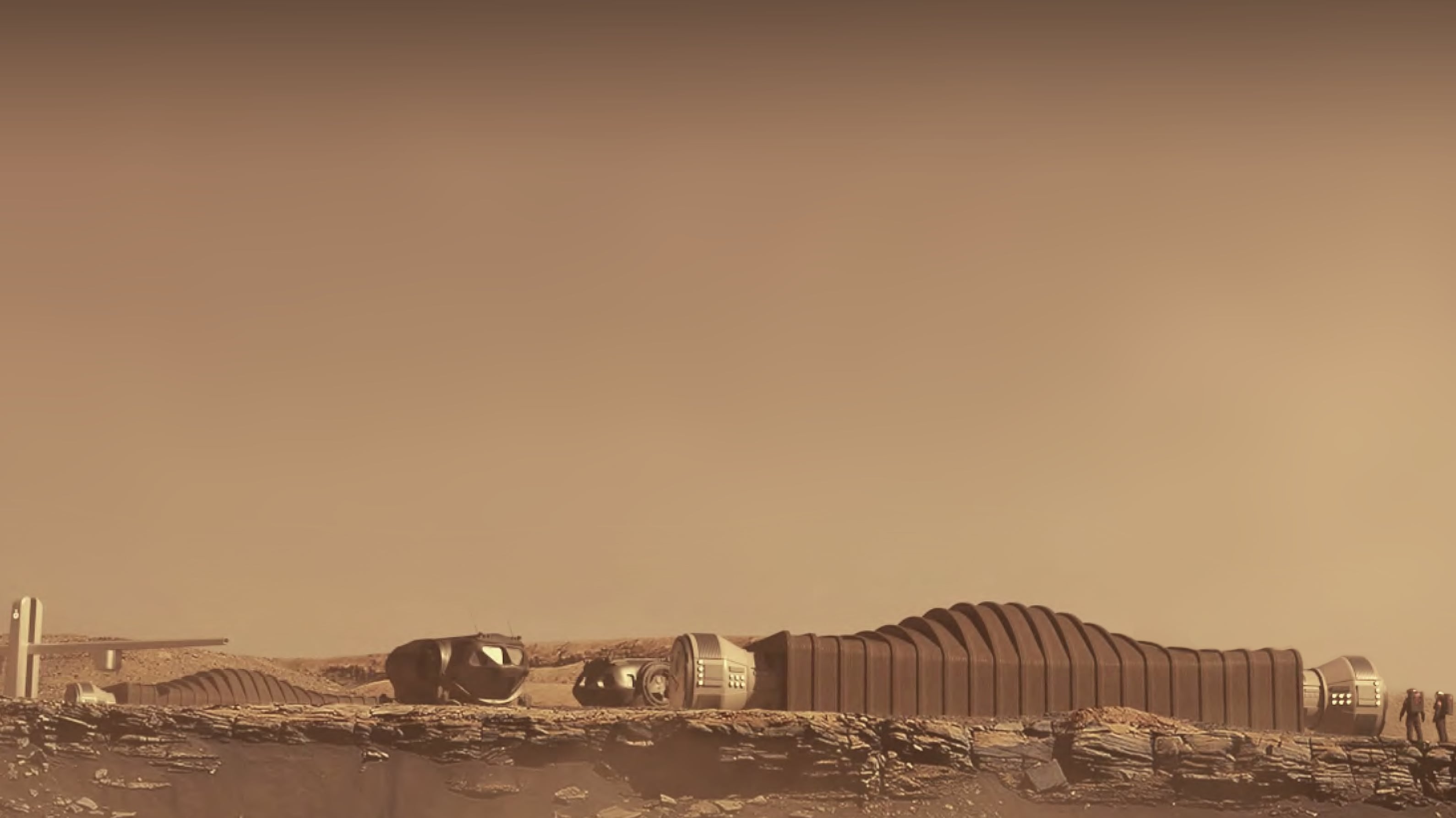 Un hábitat que simula la superficie de Marte (Gentileza Icon)