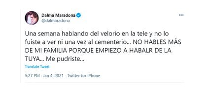 Furioso descargo de Dalma Maradona contra Rocío Oliva