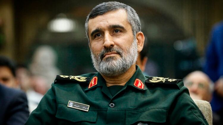 El comandante de la Fuerza Aeroespacial del Cuerpo de la Guardia Revolucionaria, el general Amir Ali Hajizadeh,