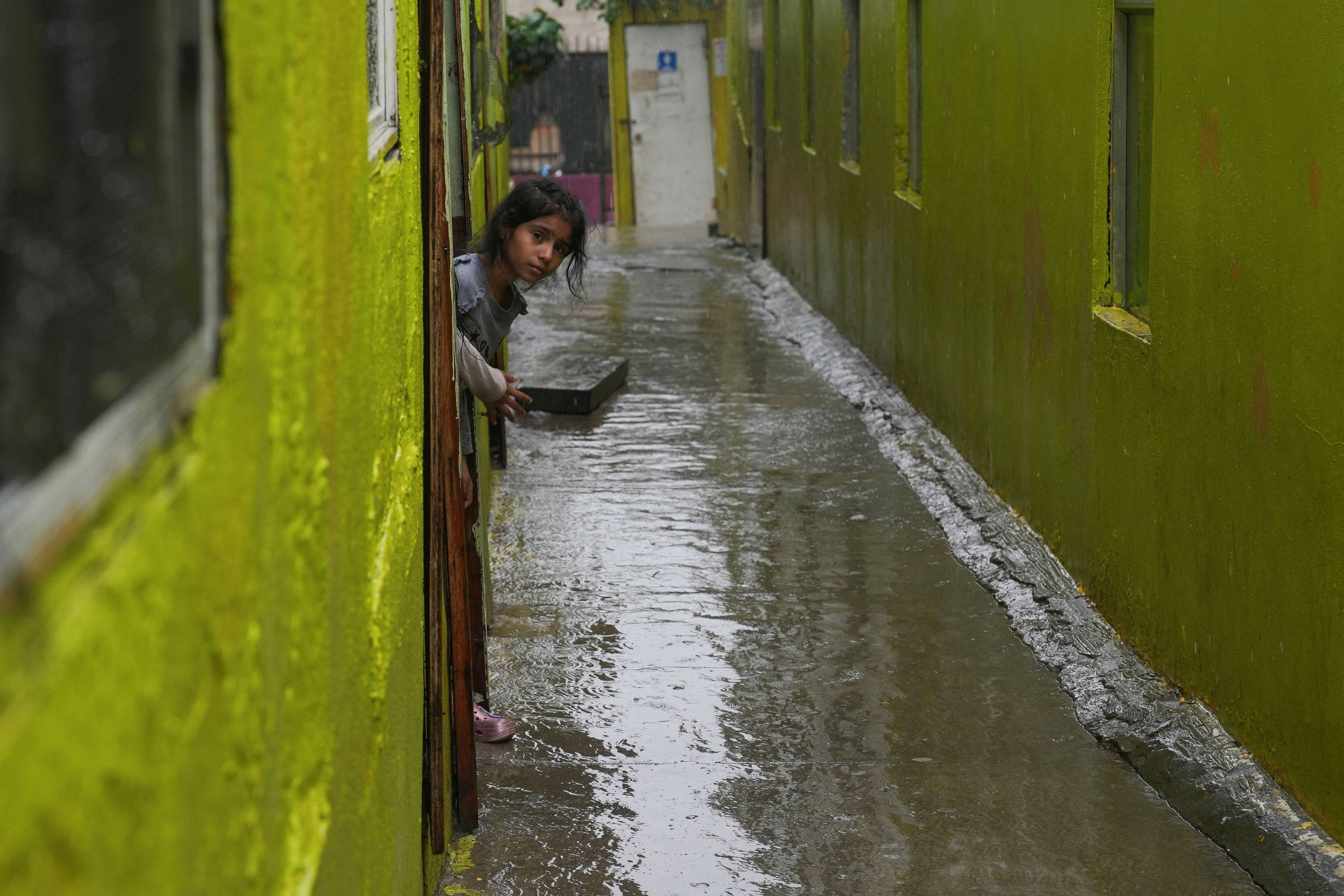 Calles inundadas en Tijuana, Baja California. (REUTERS/Aimee )
