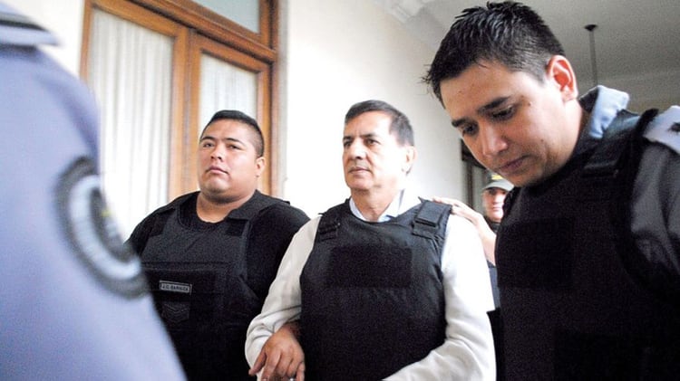 El entonces juez Raúl Reynoso en el momento de ser detenido