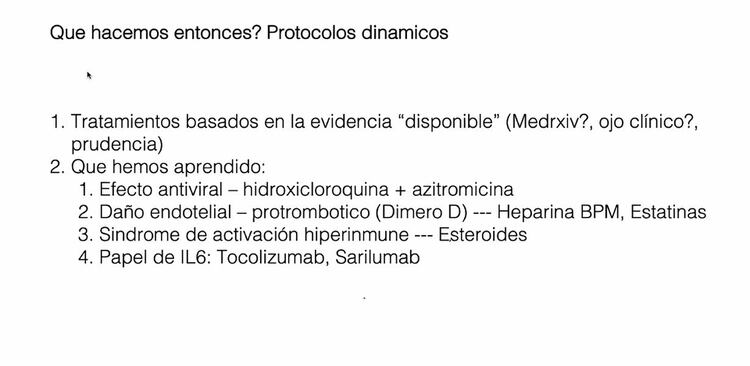Los protocolos recomendados por ambos médicos españoles para COVID-19