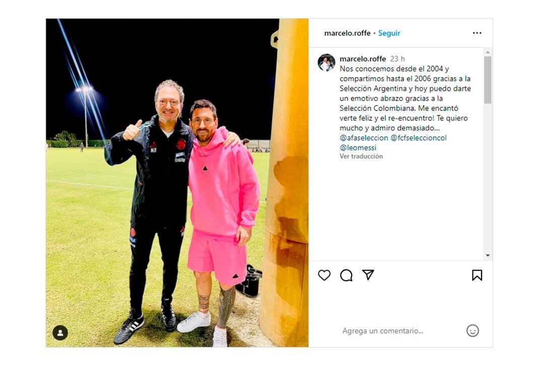 El encuentro de Marcelo Roffé con Lionel Messi