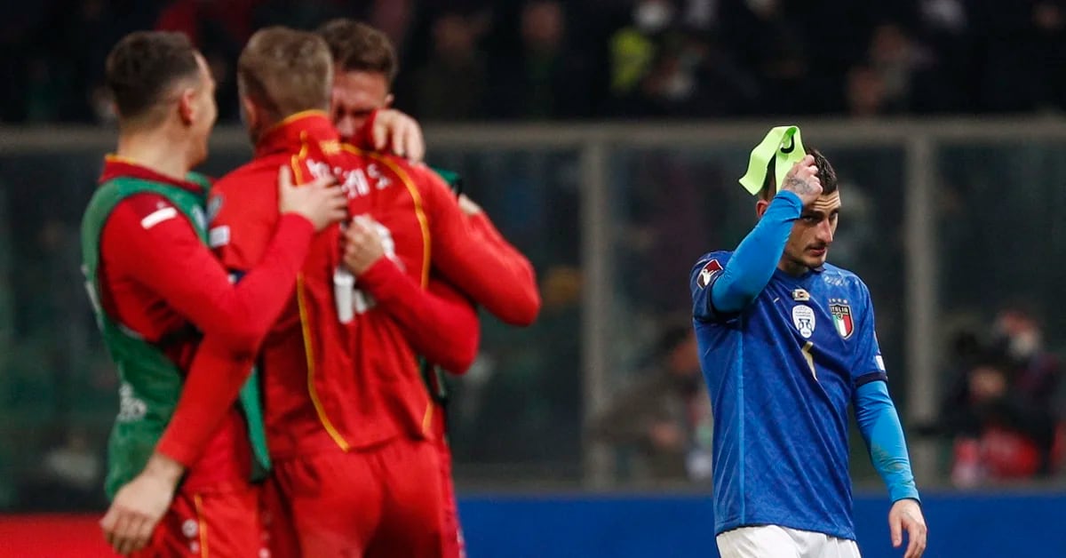 Sorpresa: Macedonia del Norte le ganó a Italia el repechaje y lo ajuera del Mundial de Qatar