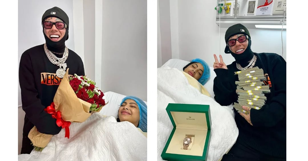 El rapero Tekashi sorprendió a Yailín en el hospital con millonarios  regalos por su cumpleaños - Infobae