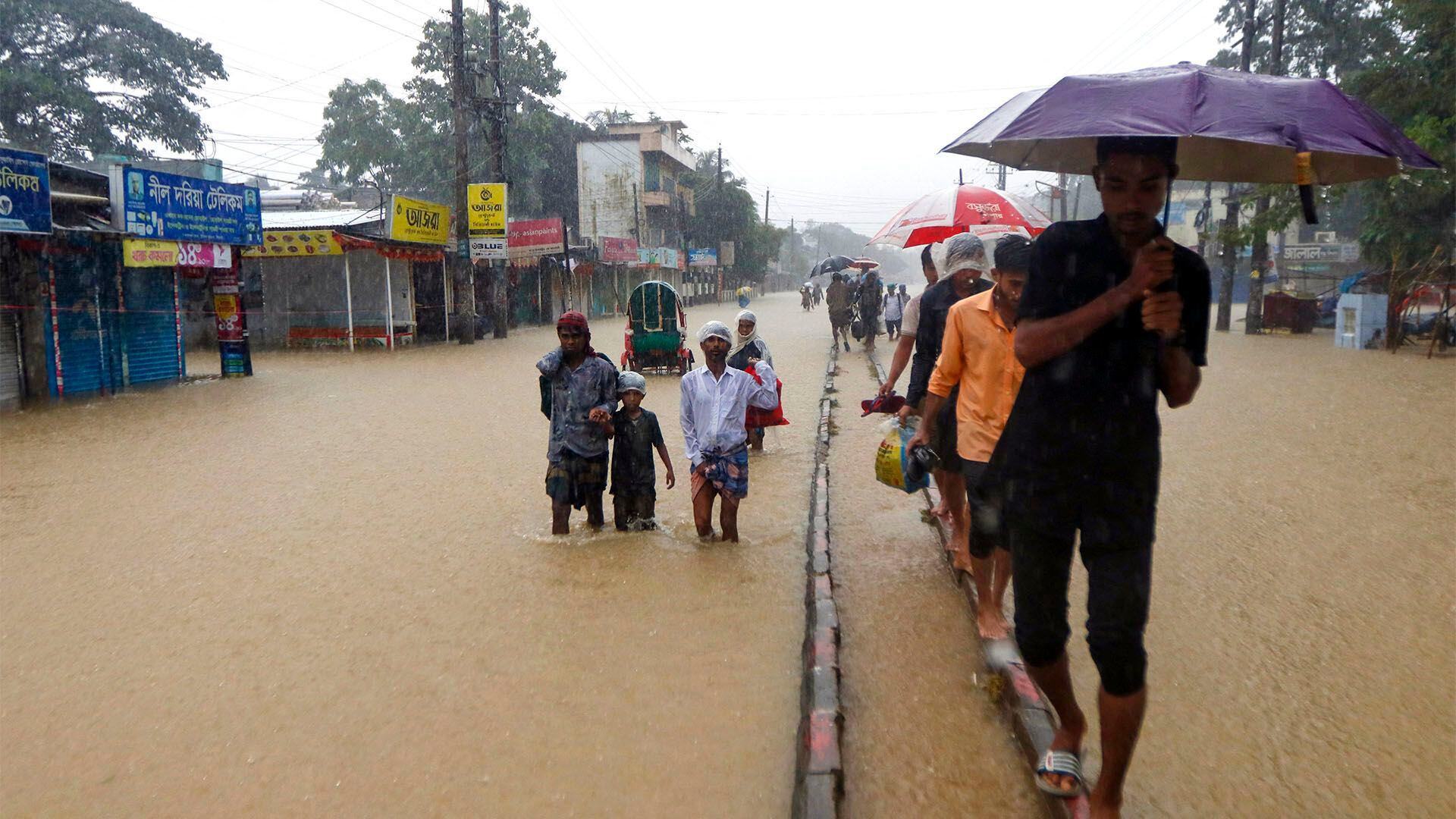 Países como Bangladesh, China, India y los Países Bajos, entre otros, estarán en peligro de inundaciones por el aumento del nivel del mar (AFP)