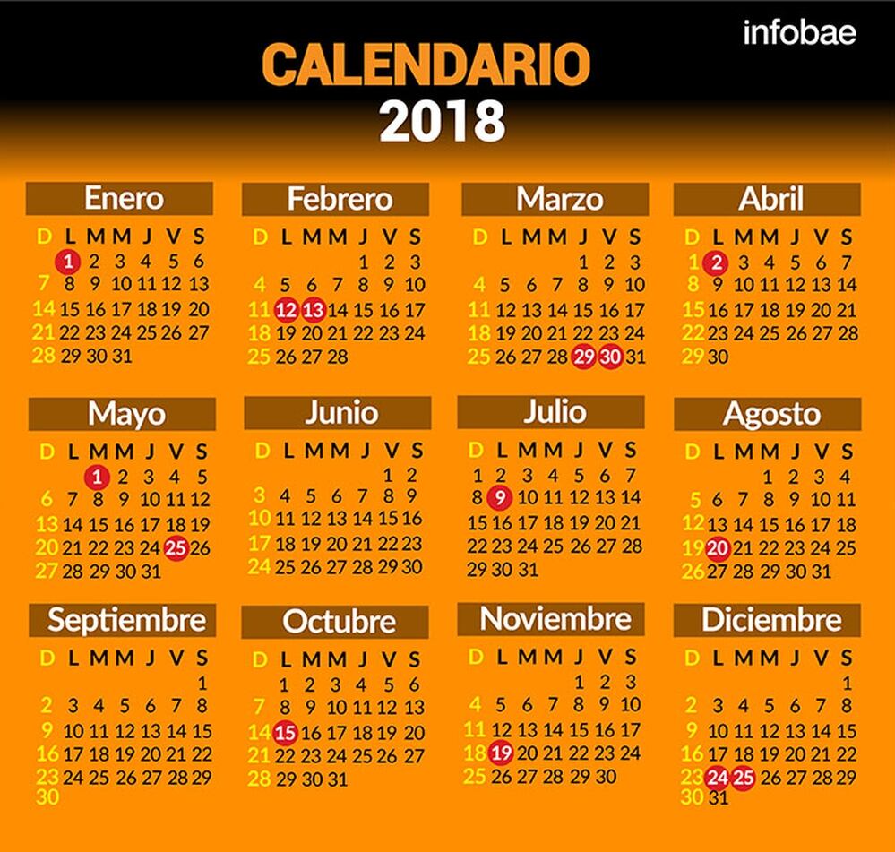 Feriados Argentina 2017 Infobae