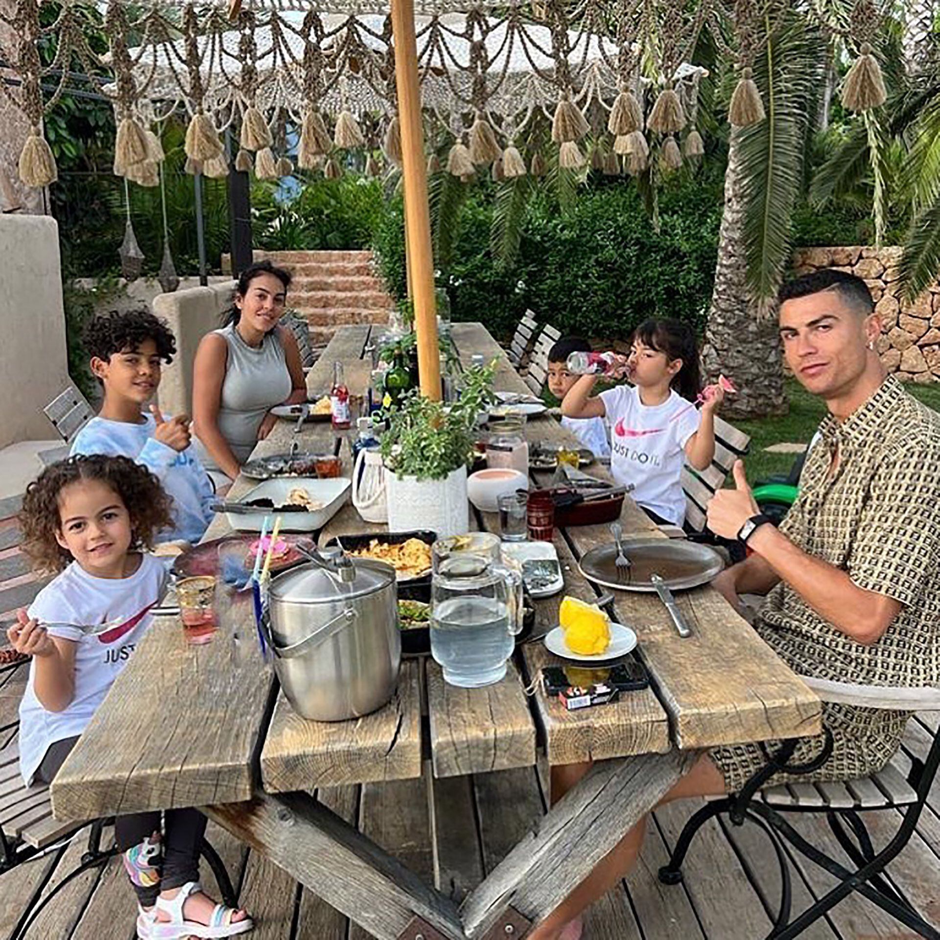 Vacaciones Cristiano Ronaldo y su familia