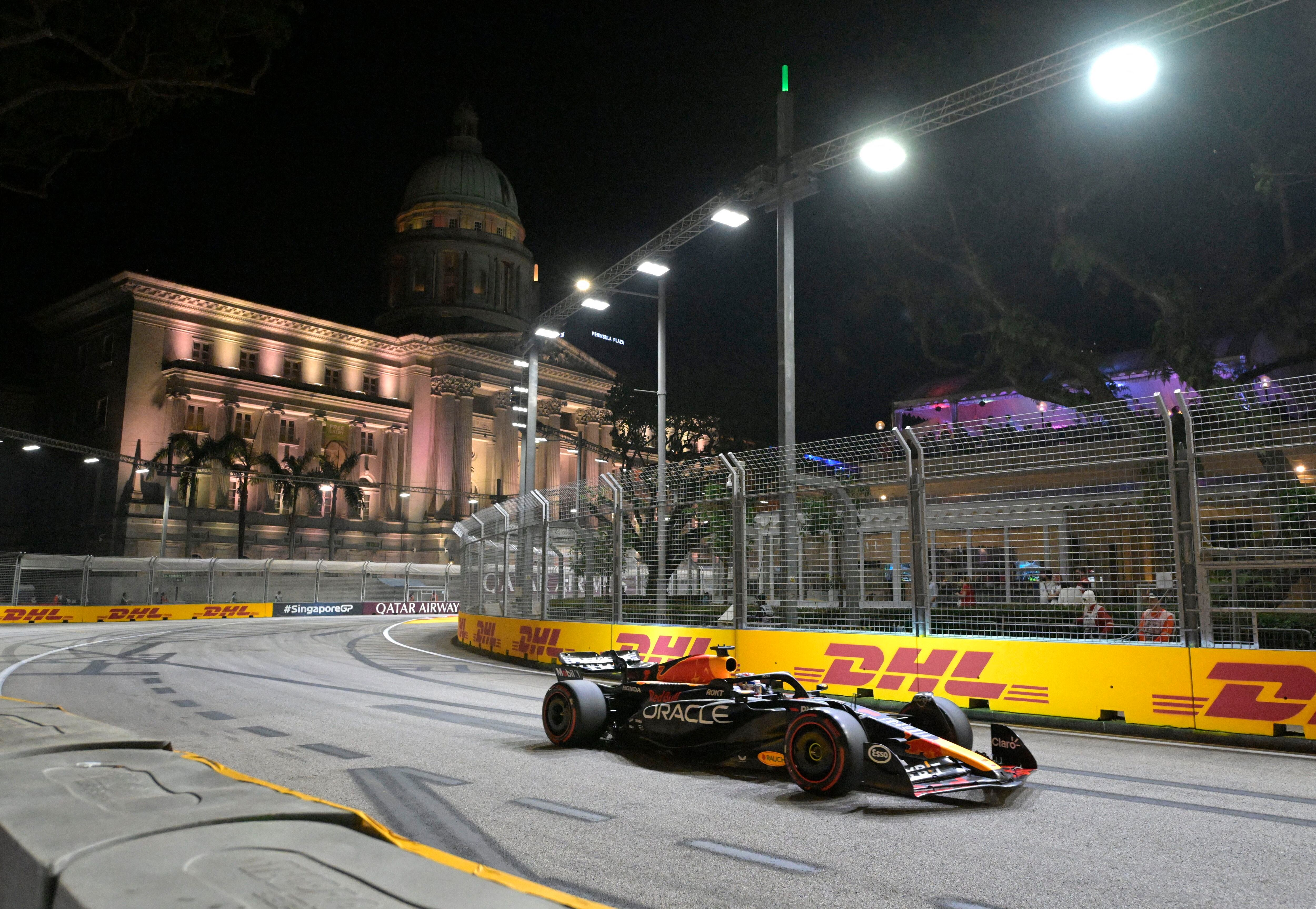 Verstappen durante el GP de Singapur (REUTERS).