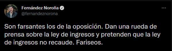 El diputado del PT se lanzó contra la oposición (Foto: Twitter/@fernandeznorona)