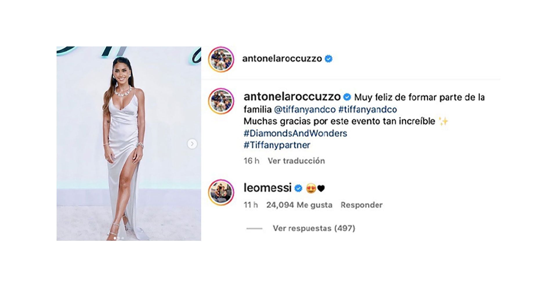 El mensaje de Leo Messi a su mujer (Instagram)
