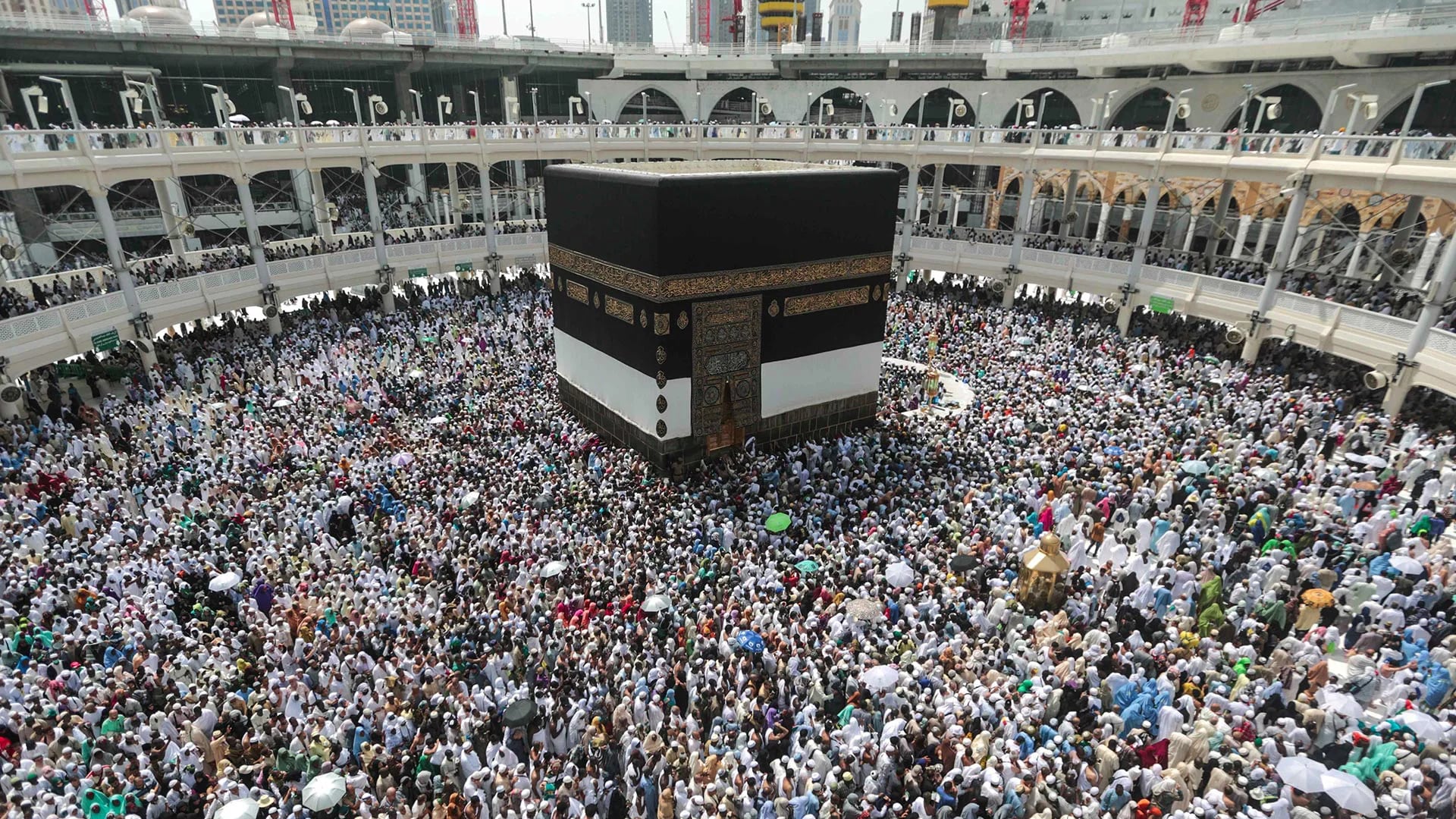 Irán mantiene una enemistad histórica con Arabia Saudita. En la foto el peregrinaje a La Meca, organizado y controlado por Riad