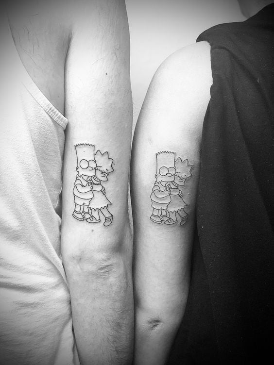 Brothers tattoos ideas. Credits: Pinterest.