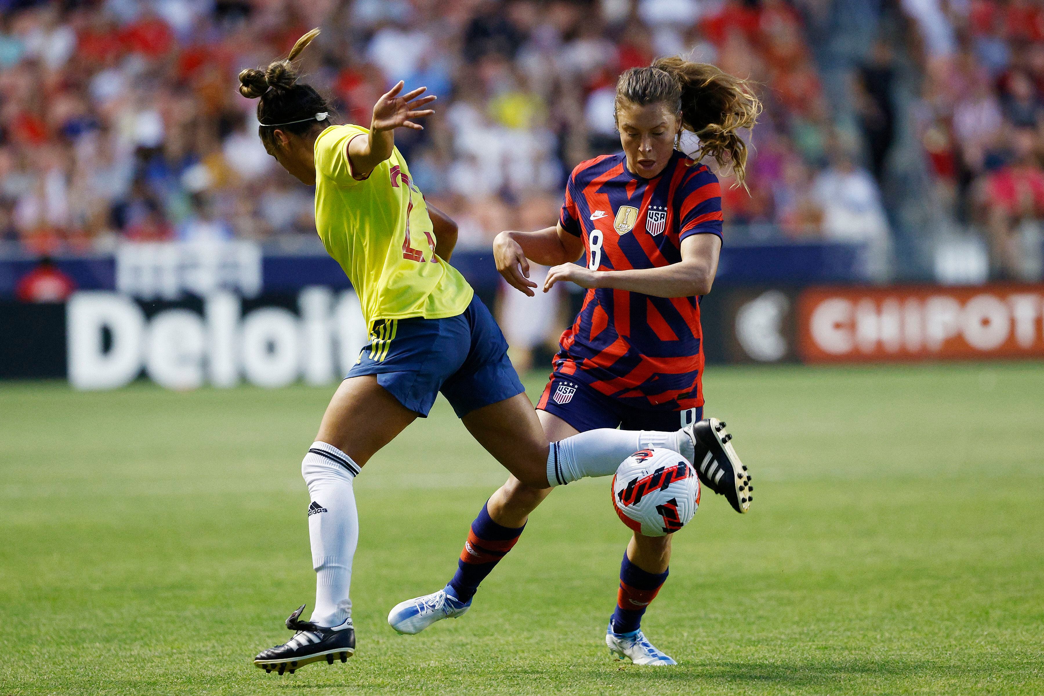  Elexa Bahr con la Selección Colombia. Foto: Jeffrey Swinger-USA TODAY Sports