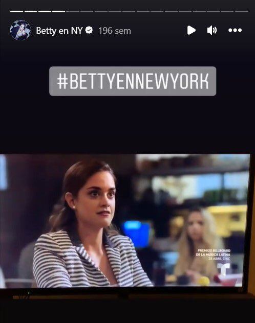 Chiara Molina en 'Betty en NY'. (Instagram)