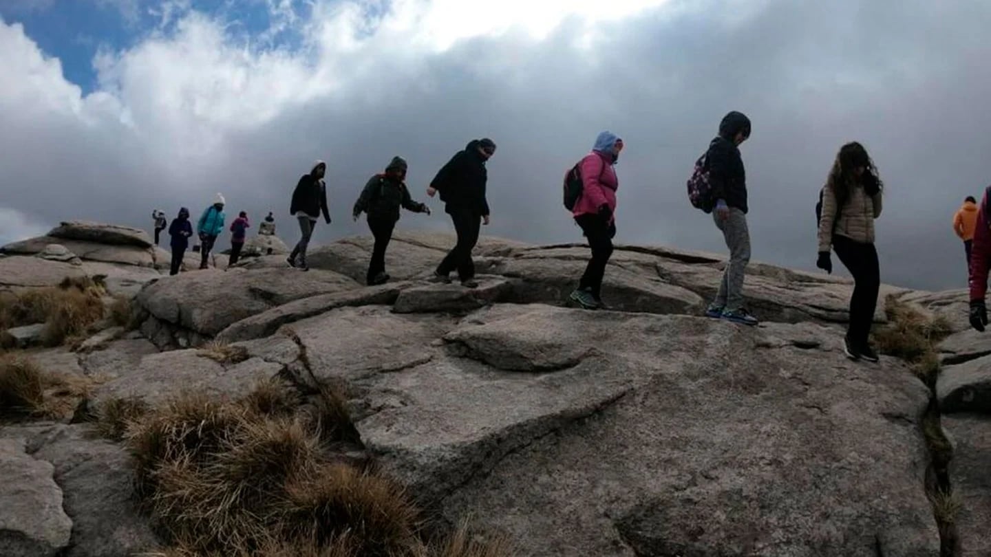 Operativo de rescate en el cerro Champaqui