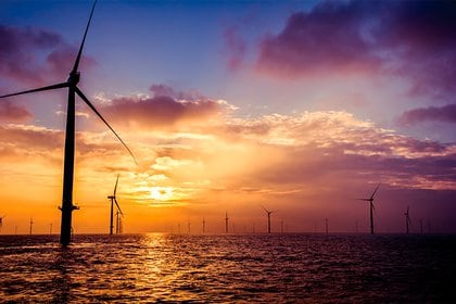 El Mar del Norte es considerado uno de los cinco principales parques de vientos del mundo (Foto: Londonarray)