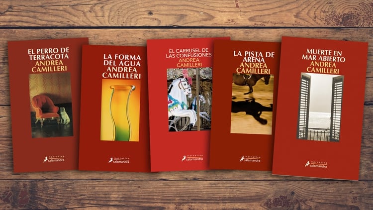 Algunos libros de Andrea Camilleri de la saga de Montalbano