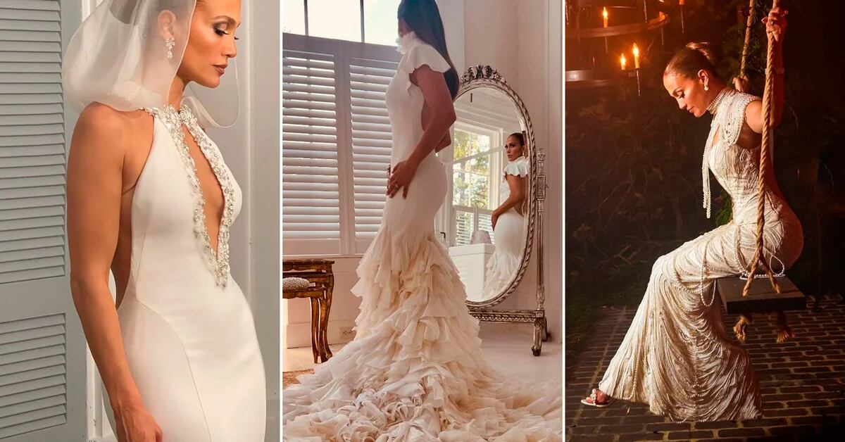 Jennifer Lopez revealed how the three bridal looks were that she wore to say yes with Ben Affleck