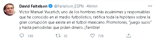 El comentarista lanzó una critica hacia el mal manejo que existe en la lista de México (Foto: Captura Twitter)