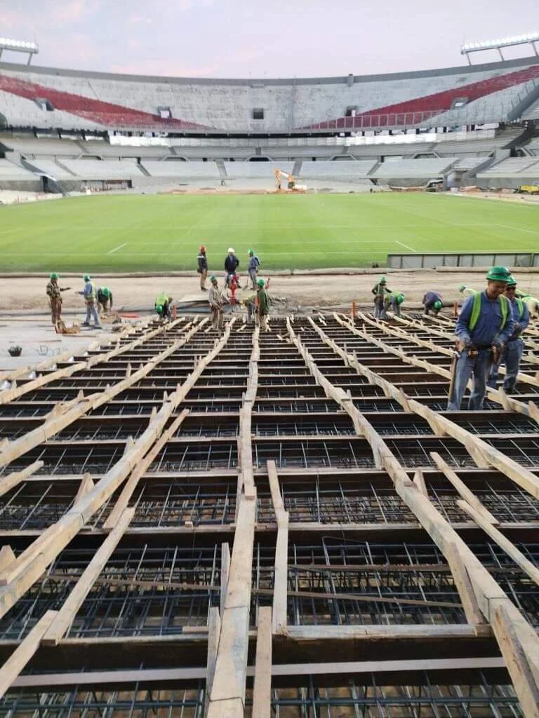 “¿4 bandejas? 4 bandejas”: la impactante foto que publicó River Plate sobre las obras en el estadio Monumental