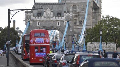 La falla del Puente de la Torre de Londres causó un caos de tránsito en el centro de la ciudad (PA via Reuters)
