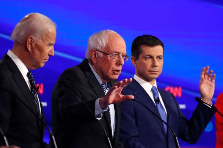 Biden y Sanders son los dos principales candidatos a nivel nacional