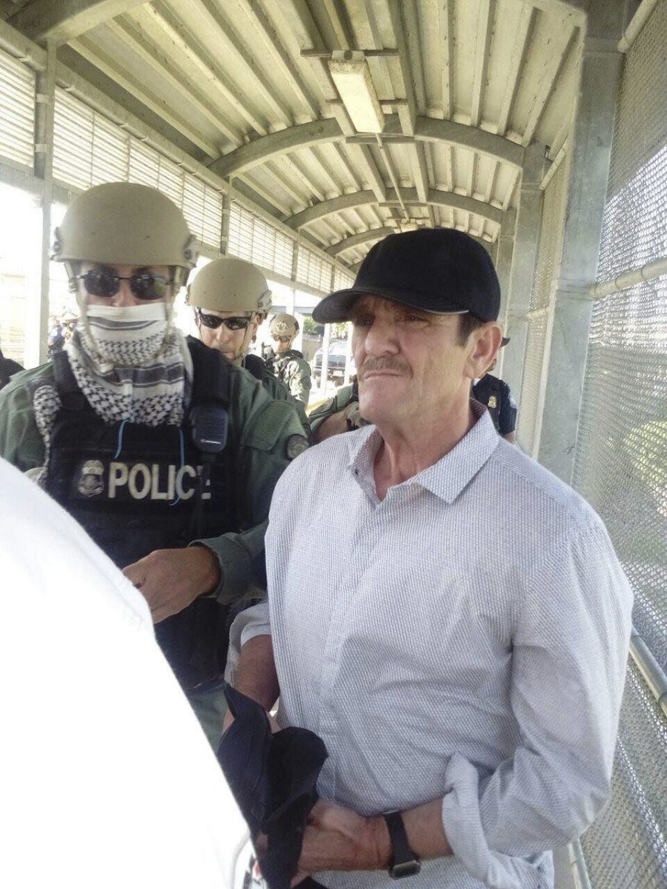 Héctor Palma Salazar alías "El Güero Palma", fundador del cártel de Sinaloa", fue entregado por autoridades de Estados Unidos, tras pagar su condena por crímenes de narcotráfico en aquel país. FOTO: RED DE PERIODISTAS DEL NOROESTE  /CUARTOSCURO