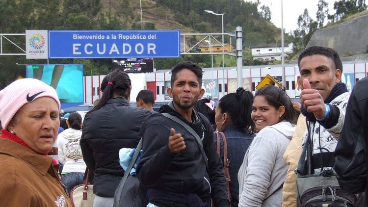 Venezolanos en Ecuador (EFE)