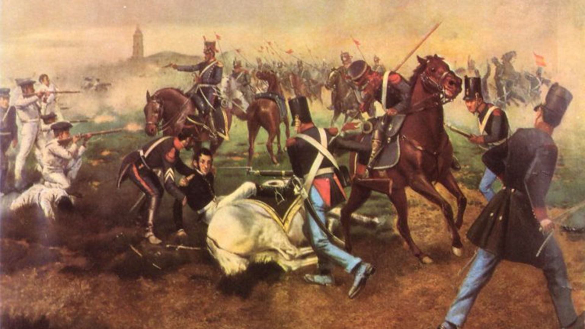 En el combate de San Lorenzo, el 3 de febrero de 1813, San Martín le encargó redactar el parte de guerra