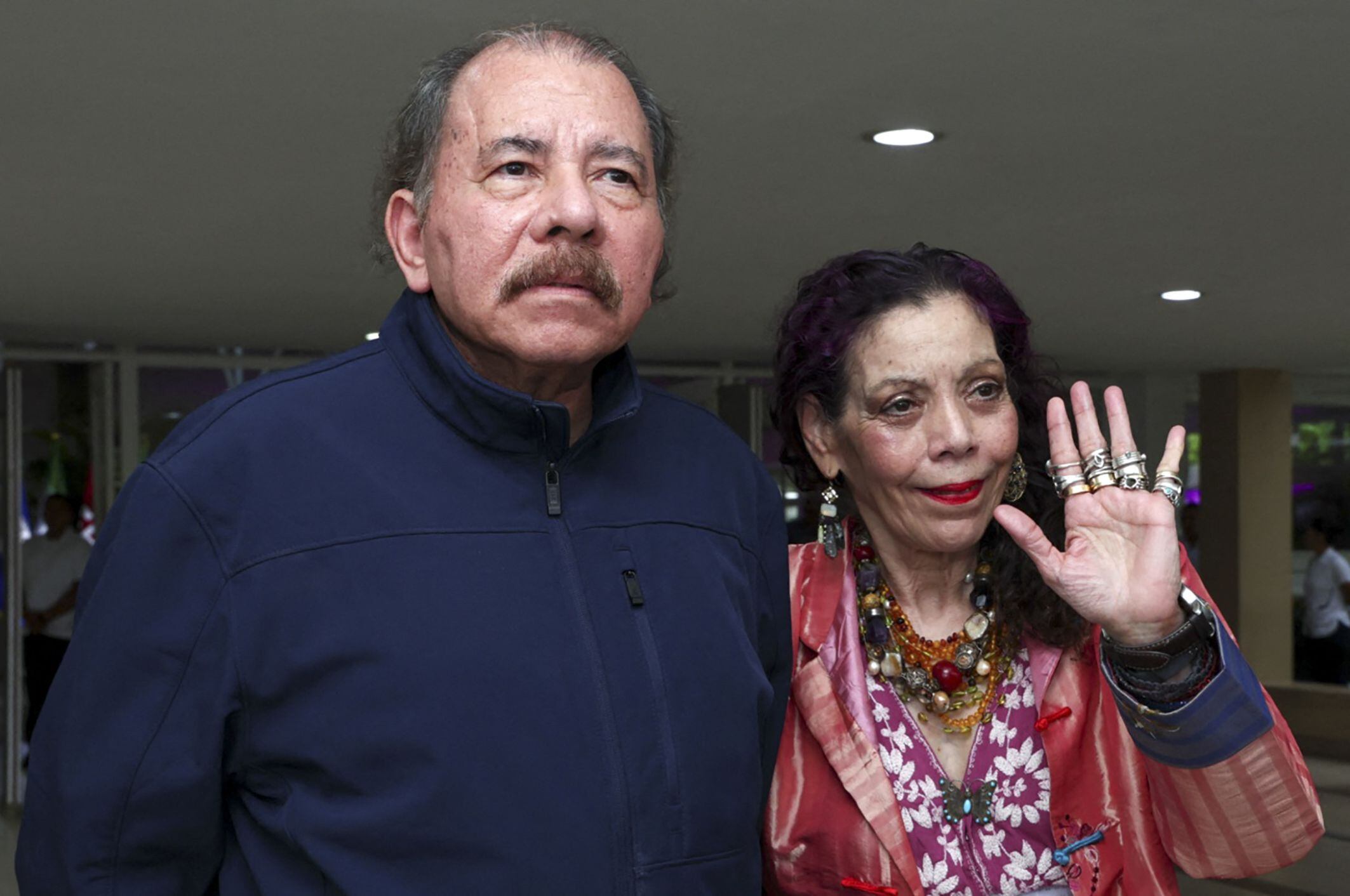 El dictador de Nicaragua, Daniel Ortega, y su esposa Rosario Murillo, han sido señalados de posibles responsabilidades en crímenes de lesa humanidad por expertos de naciones Unidas. (Foto Europa Press)