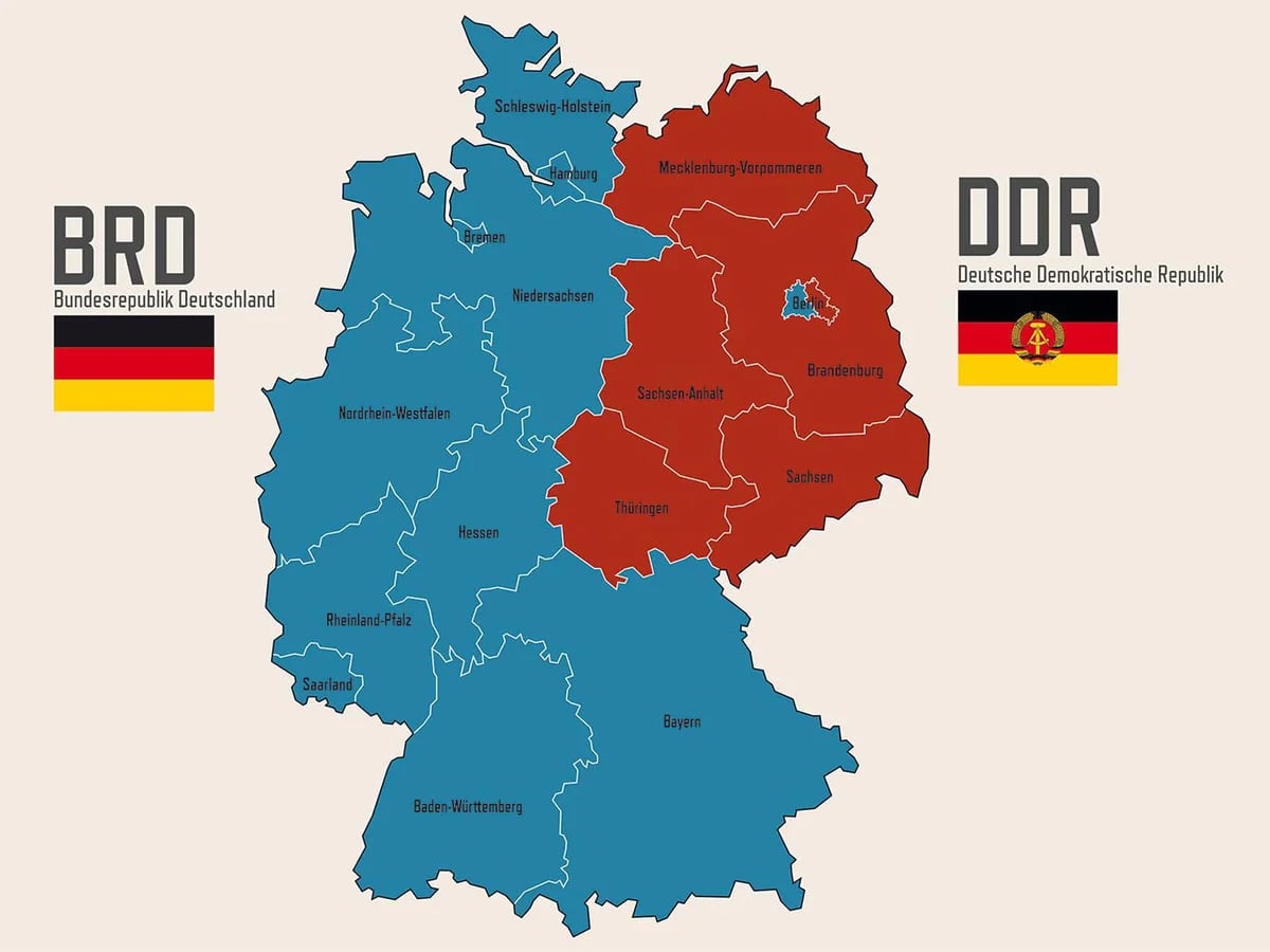 ¿Cómo fueron las dos partes de Alemania?