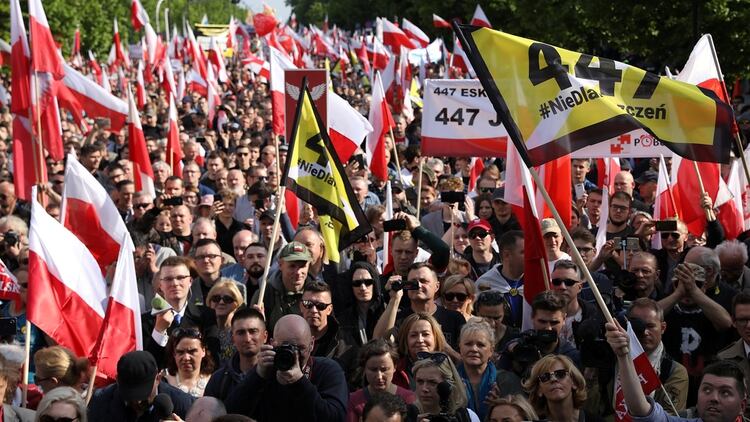 La extrema derecha polaca se opone a la restitución de los bienes de los judíos (Agencja Gazeta/Maciej Jazwiecki via REUTERS)