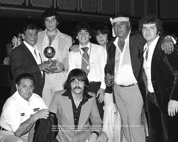El grupo íntimo de Maradona
