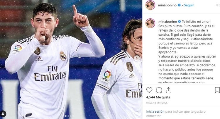 Así confirmó Mina Bonino su embarazo (Foto: Instagram)