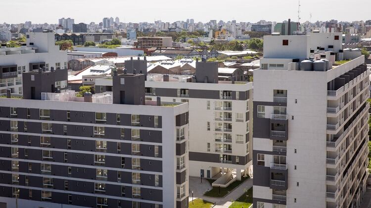 Estación Buenos Aires cuenta con 2.396 viviendas, distribuidas en 56 edificios con terrazas verdes