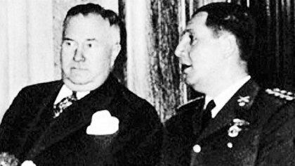 Spruille Braden y Juan Domingo Perón