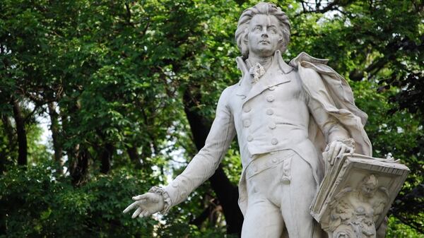 Estatua de Mozart en Viena