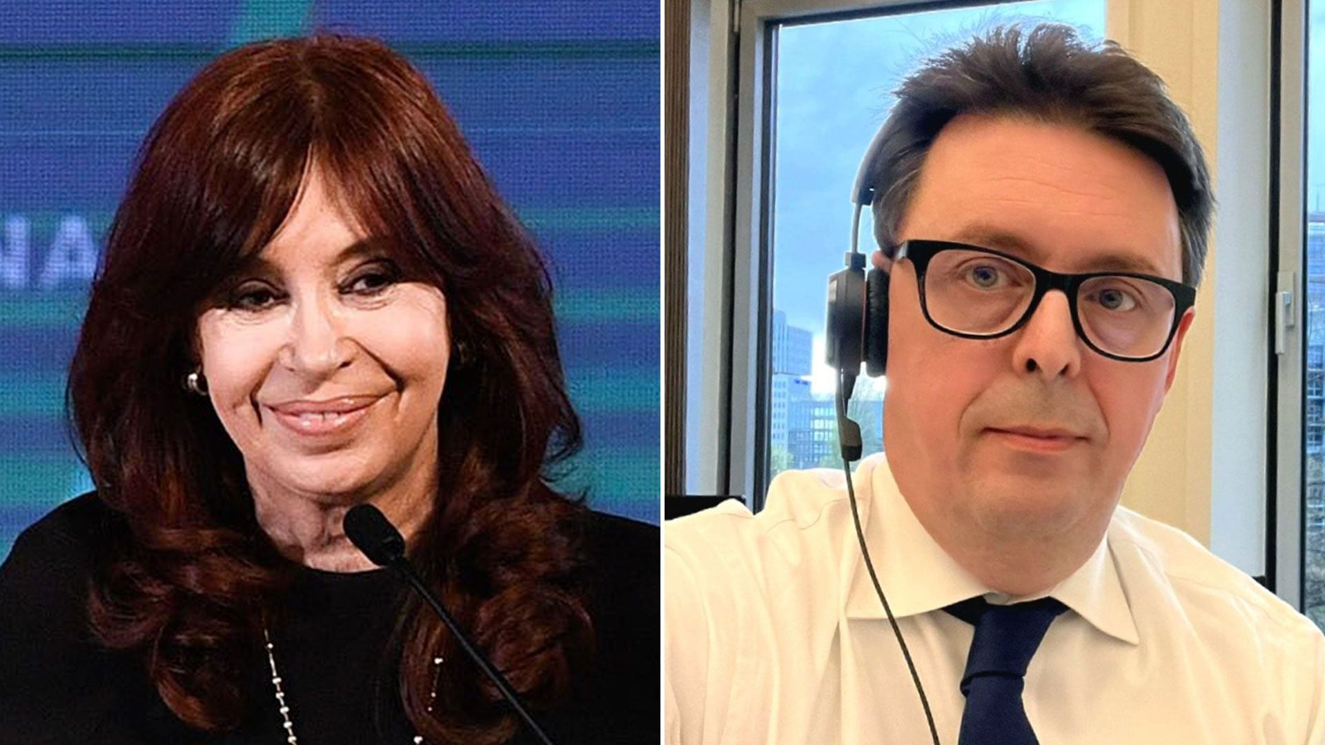 Cristina Kirchner y el italiano Nicola Danti