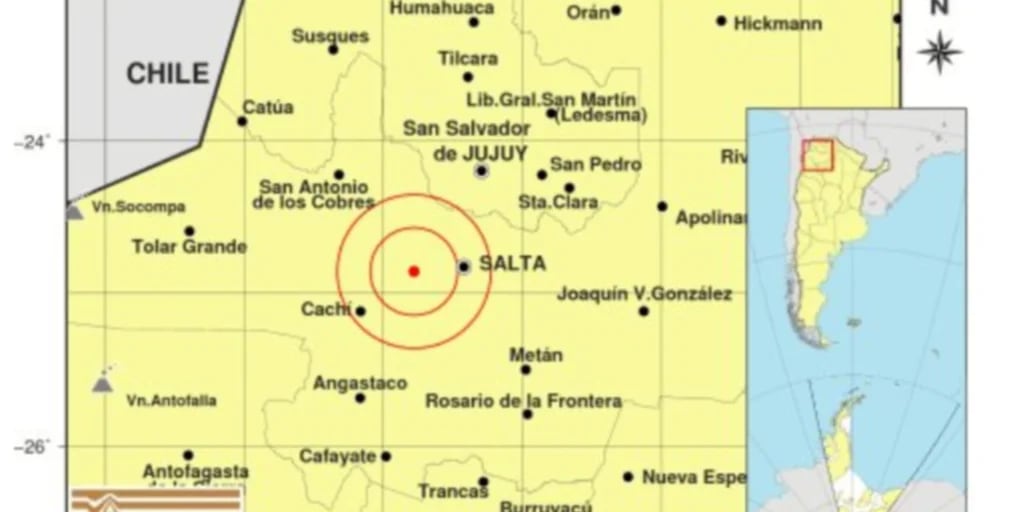 Un fuerte temblor sacudió a las provincias de Salta y Tucumán