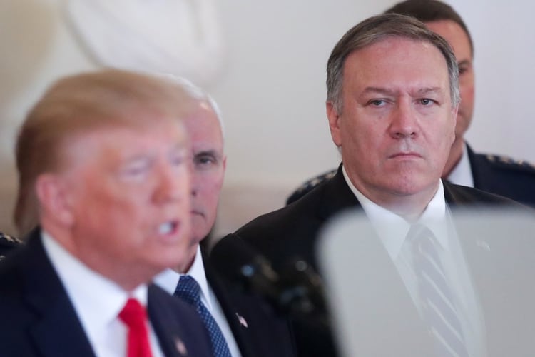 Donald Trump y Mike Pompeo (REUTERS/Jonathan Ernst)