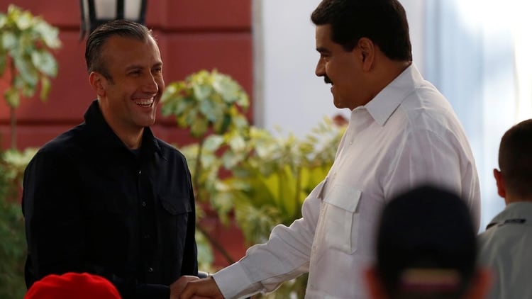 Nicolás Maduro junto a Tarek El Aissami